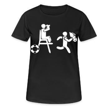 Maître nageur - T-shirt respirant Femme - noir - Devant - AI Model Female 172 light (172cm)