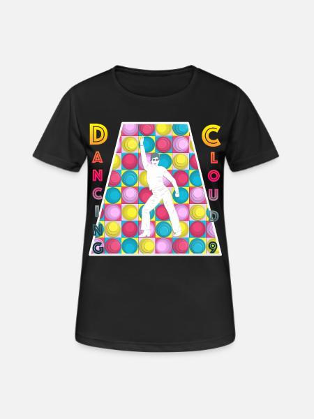 Retro - Disco - Tanzen - 70er Jahre - Frauen T-Shirt atmungsaktiv - Schwarz