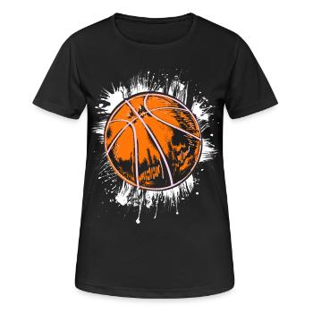 Basketball Vintage - Joueurs de basket-ball - T-shirt respirant Femme - noir - Devant - AI Model Female 172 light (172cm)