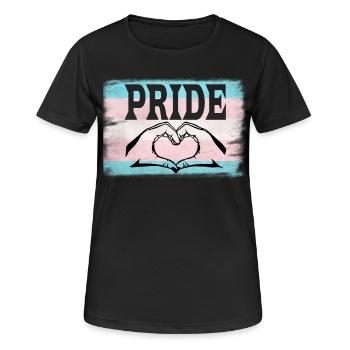 Transgender Pride - Women's Breathable T-Shirt - black - Front - AI Model Female 172 light (172cm)