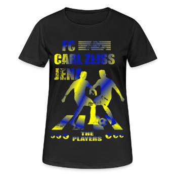 FC Carl Zeiss Jena - T-shirt respirant Femme - noir - Devant - AI Model Female 172 light (172cm)