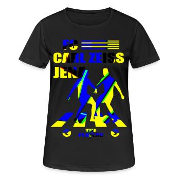 FC Carl Zeiss Jena - T-shirt respirant Femme - noir - Devant - AI Model Female 172 light (172cm)