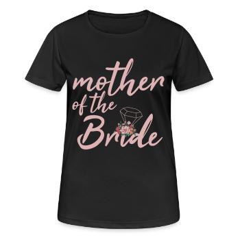 Mother of The Bride Mother's Day - Women's Breathable T-Shirt - black - Front - AI Model Female 172 light (172cm)