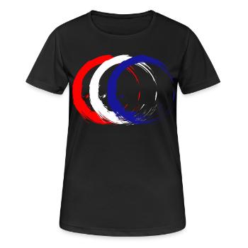 Kroatien - Frauen T-Shirt atmungsaktiv - Schwarz - Vorne - AI Model Female 172 light (172cm)