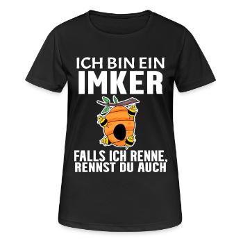 Bienen Imker Biene - Frauen T-Shirt atmungsaktiv - Schwarz - Vorne - AI Model Female 172 light (172cm)