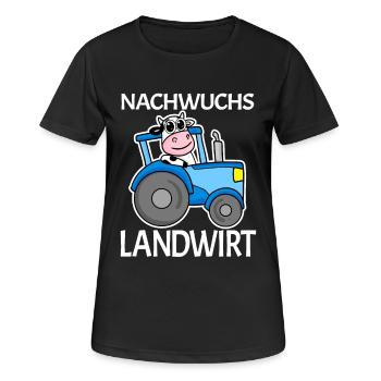Nachwuchs Landwirt Traktor Geschenk - Frauen T-Shirt atmungsaktiv - Schwarz - Vorne - AI Model Female 172 light (172cm)
