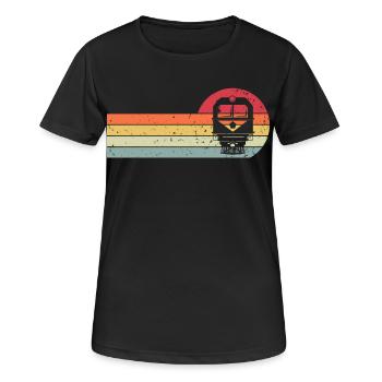 Course - Women's Breathable T-Shirt - black - Front - AI Model Female 172 light (172cm)