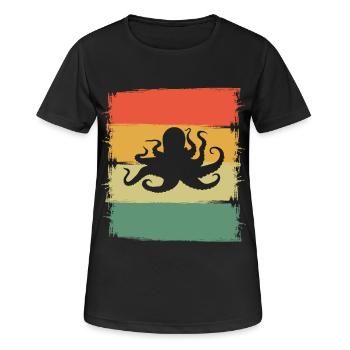 Poulpe poulpe poulpe - T-shirt respirant Femme - noir - Devant - AI Model Female 172 light (172cm)
