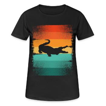 Alligator - T-shirt respirant Femme - noir - Devant - AI Model Female 172 light (172cm)