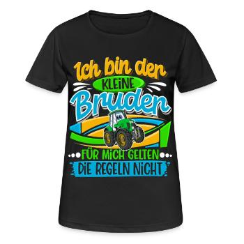 Traktor Kleiner Bruder - Frauen T-Shirt atmungsaktiv - Schwarz - Vorne - AI Model Female 172 light (172cm)
