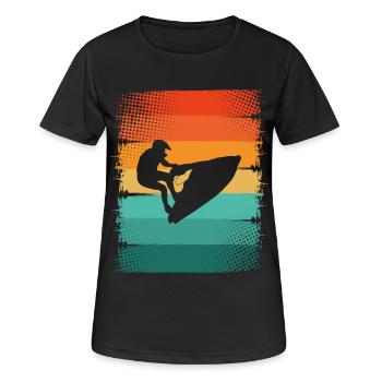 Jet ski - T-shirt respirant Femme - noir - Devant - AI Model Female 172 light (172cm)
