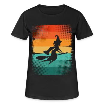 Sorcière - T-shirt respirant Femme - noir - Devant - AI Model Female 172 light (172cm)