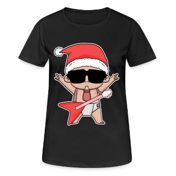 Cool Baby Noël - T-shirt respirant Femme - noir - Devant - AI Model Female 172 light (172cm)
