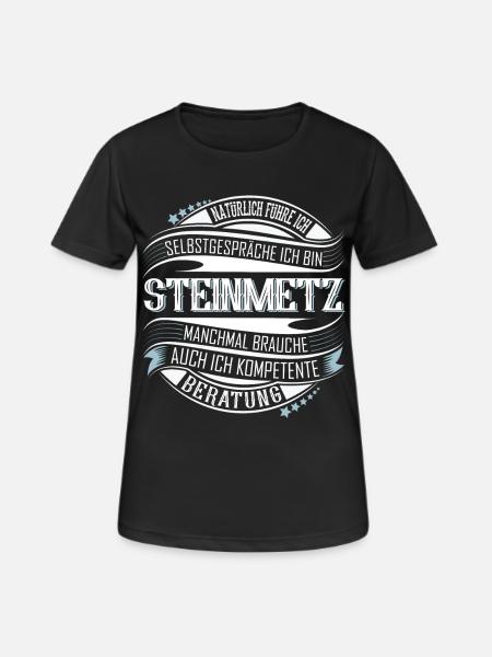 Steinmetz - Frauen T-Shirt atmungsaktiv - Schwarz