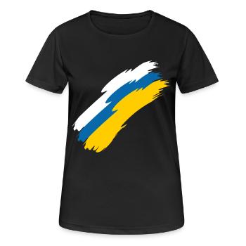 Drapeau des îles Canaries - T-shirt respirant Femme - noir - Devant - AI Model Female 172 light (172cm)
