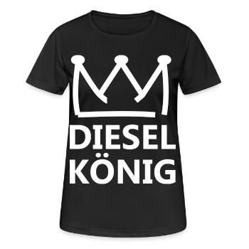 Roi du diesel - T-shirt respirant Femme - noir - Devant - AI Model Female 172 light (172cm)