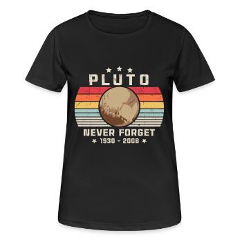 Never Forget Pluto - Women's Breathable T-Shirt - black - Front - AI Model Female 172 light (172cm)