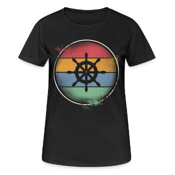 Volant - T-shirt respirant Femme - noir - Devant - AI Model Female 172 light (172cm)