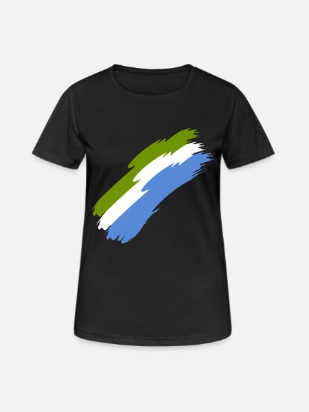 Sierra Leone - Women's Breathable T-Shirt - black