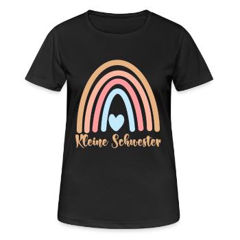 Kleine Schwester - Frauen T-Shirt atmungsaktiv - Schwarz - Vorne - AI Model Female 172 light (172cm)