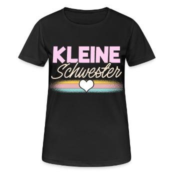 Kleine Schwester - Frauen T-Shirt atmungsaktiv - Schwarz - Vorne - AI Model Female 172 light (172cm)