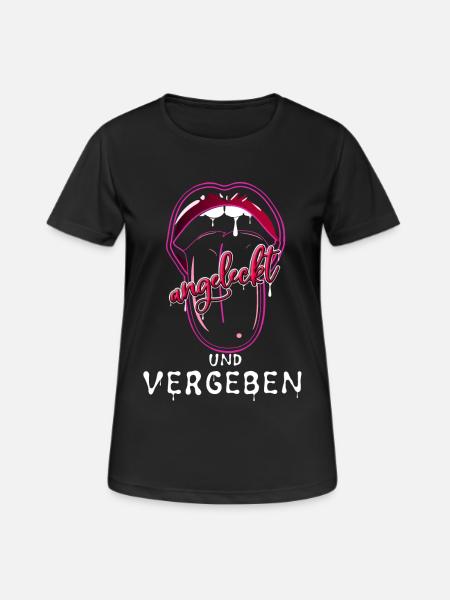 Verliebt - Frauen T-Shirt atmungsaktiv - Schwarz