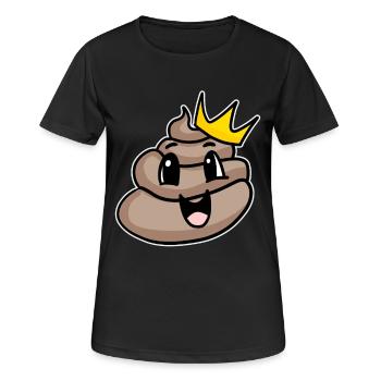 Roi du caca - T-shirt respirant Femme - noir - Devant - AI Model Female 172 light (172cm)