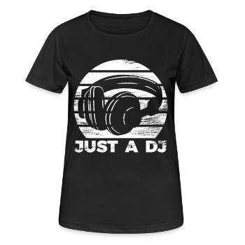 DISC JOCKEY - Women's Breathable T-Shirt - black - Front - AI Model Female 172 light (172cm)