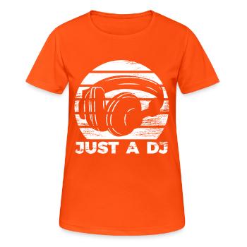 DISC JOCKEY - Women's Breathable T-Shirt - neon orange - Front - AI Model Female 172 dark (172cm)
