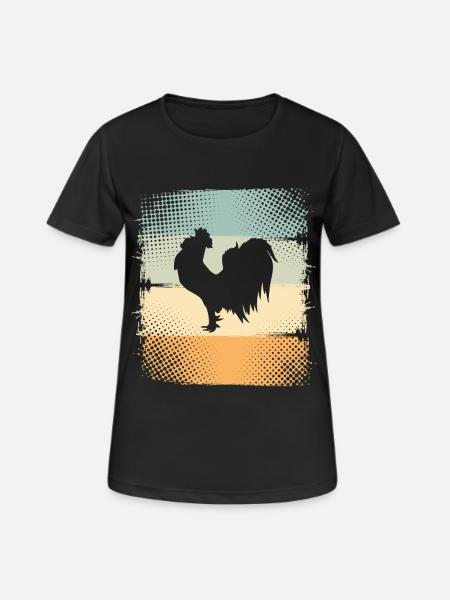 Rooster - Women's Breathable T-Shirt - black