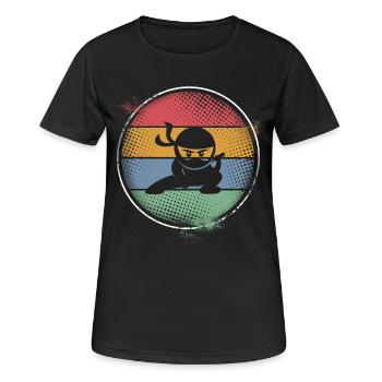 Ninja - Women's Breathable T-Shirt - black - Front - AI Model Female 172 light (172cm)