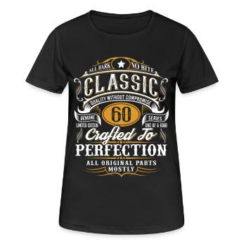 60th birthday - Women's Breathable T-Shirt - black - Front - AI Model Female 172 light (172cm)