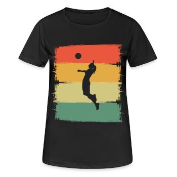 Volley-ball - T-shirt respirant Femme - noir - Devant - AI Model Female 172 light (172cm)