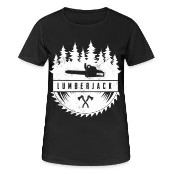 Lumberjack - Women's Breathable T-Shirt - black - Front - AI Model Female 172 light (172cm)