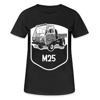 Multicar M25 - RDA - Classique - T-shirt respirant Femme - noir - Devant - AI Model Female 172 light (172cm)