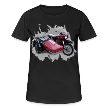 Simson Schwalbe Duo - T-shirt respirant Femme - noir - Devant - AI Model Female 172 light (172cm)