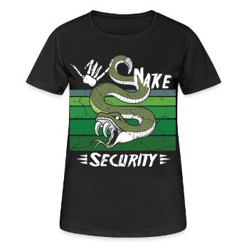 Snake Safety - Women's Breathable T-Shirt - black - Front - AI Model Female 172 light (172cm)