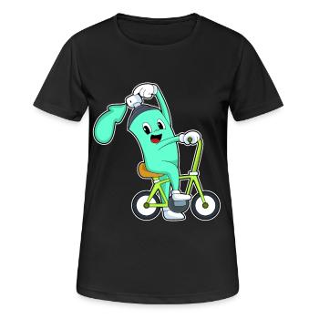Spraydose Fahrrad - Frauen T-Shirt atmungsaktiv - Schwarz - Vorne - AI Model Female 172 light (172cm)