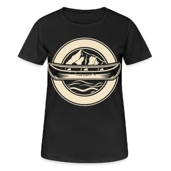 Canoë Canoë Canoë - T-shirt respirant Femme - noir - Devant - AI Model Female 172 light (172cm)