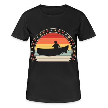 Canoë Canoë Canoë - T-shirt respirant Femme - noir - Devant - AI Model Female 172 light (172cm)