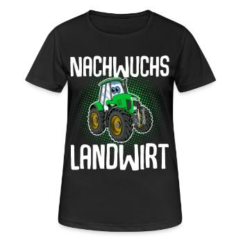 Nachwuchs Landwirt Kinder - Frauen T-Shirt atmungsaktiv - Schwarz - Vorne - AI Model Female 172 light (172cm)
