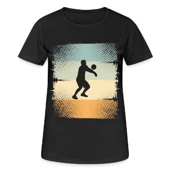 Volley-ball - T-shirt respirant Femme - noir - Devant - AI Model Female 172 light (172cm)