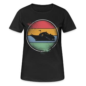Kreuzfahrtschiff Kreuzfahrt - Frauen T-Shirt atmungsaktiv - Schwarz - Vorne - AI Model Female 172 light (172cm)