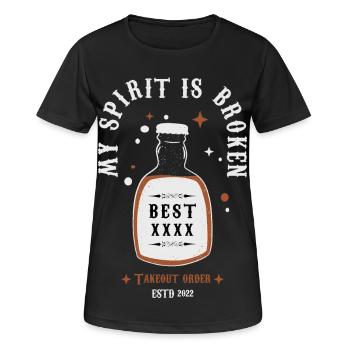 Spiritual Drinker - Women's Breathable T-Shirt - black - Front - AI Model Female 172 light (172cm)