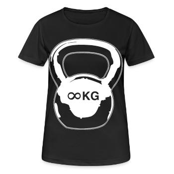 Kettlebell - Women's Breathable T-Shirt - black - Front - AI Model Female 172 light (172cm)