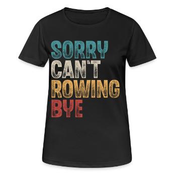 Rameur Rameur Bateau à rames - T-shirt respirant Femme - noir - Devant - AI Model Female 172 light (172cm)