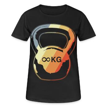 Ball dumbbell - Women's Breathable T-Shirt - black - Front - AI Model Female 172 light (172cm)