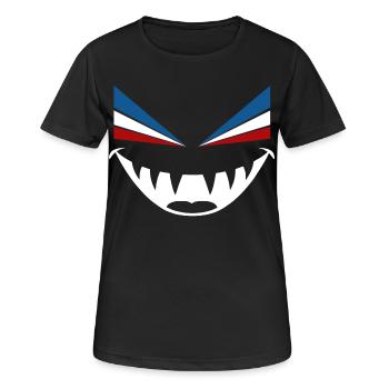 Böser Blick Rostock - Frauen T-Shirt atmungsaktiv - Schwarz - Vorne - AI Model Female 172 light (172cm)