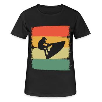 Jet ski - T-shirt respirant Femme - noir - Devant - AI Model Female 172 light (172cm)