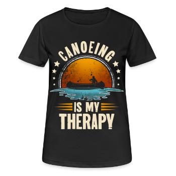 Canoë Canoë Canoë - T-shirt respirant Femme - noir - Devant - AI Model Female 172 light (172cm)